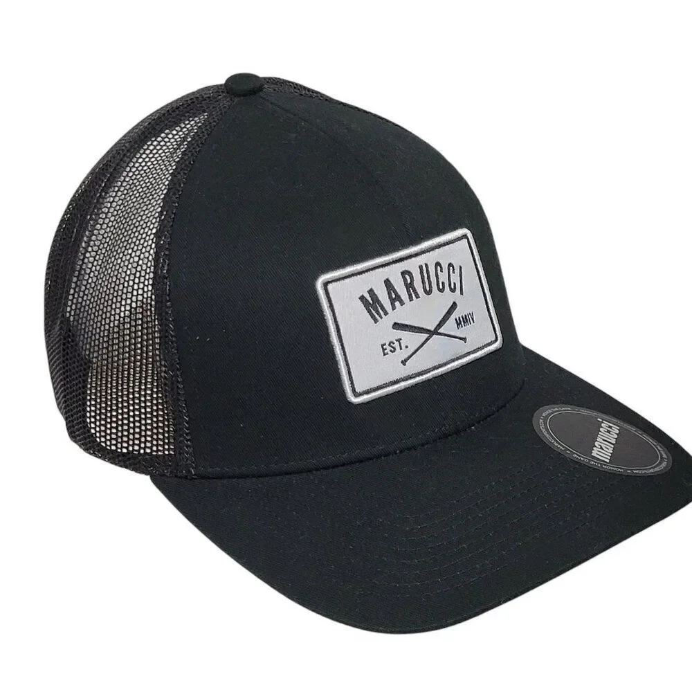 Marucci Baseball Hat Youth Snapback Adjustable Crosspatch‎ Trucker Cap Mesh Back